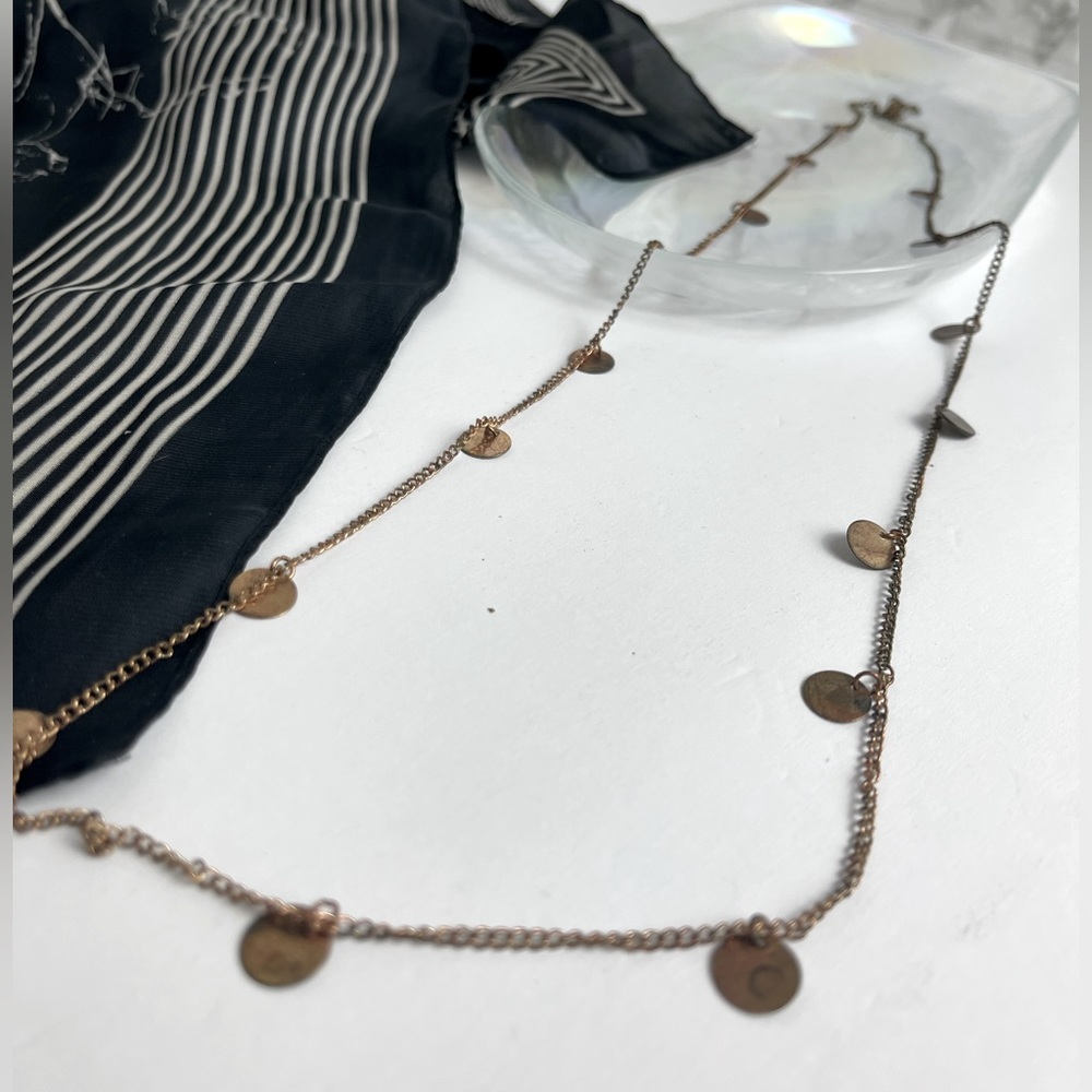 Vintage Grungy charm necklace